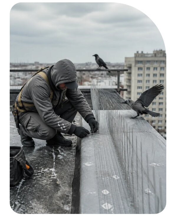 Защита от ворон под ключ в Рубцовске по цене от 5057 р. | Сенат-Рбц